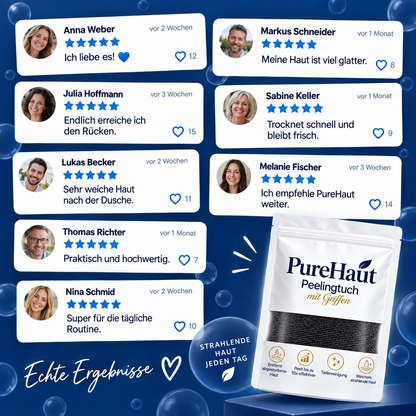 PureHaut Peeling-Duschtuch