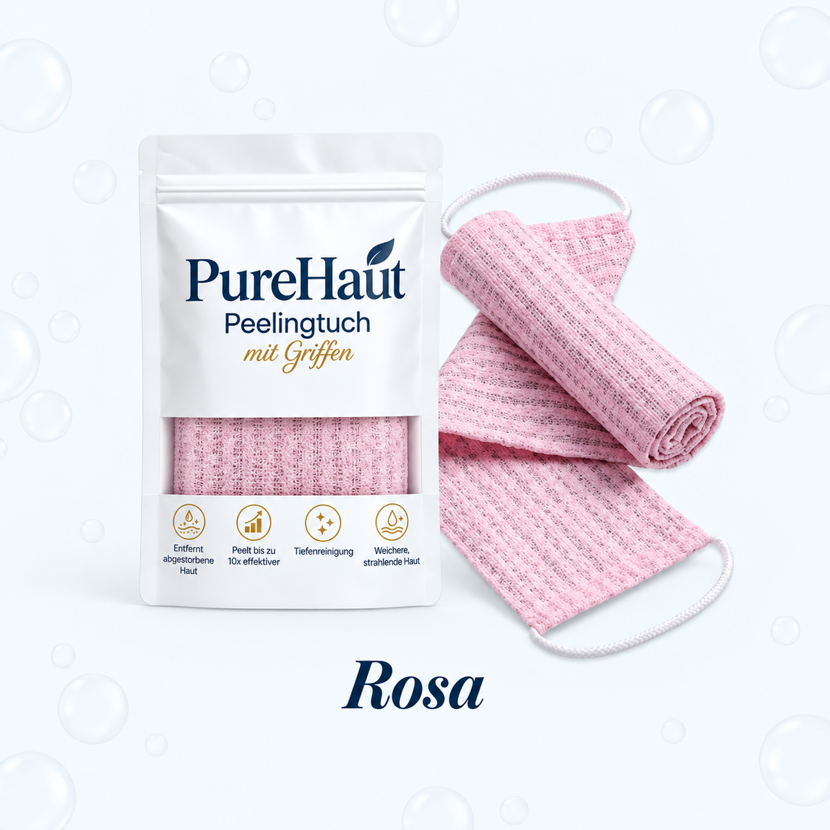 PureHaut Peeling-Duschtuch